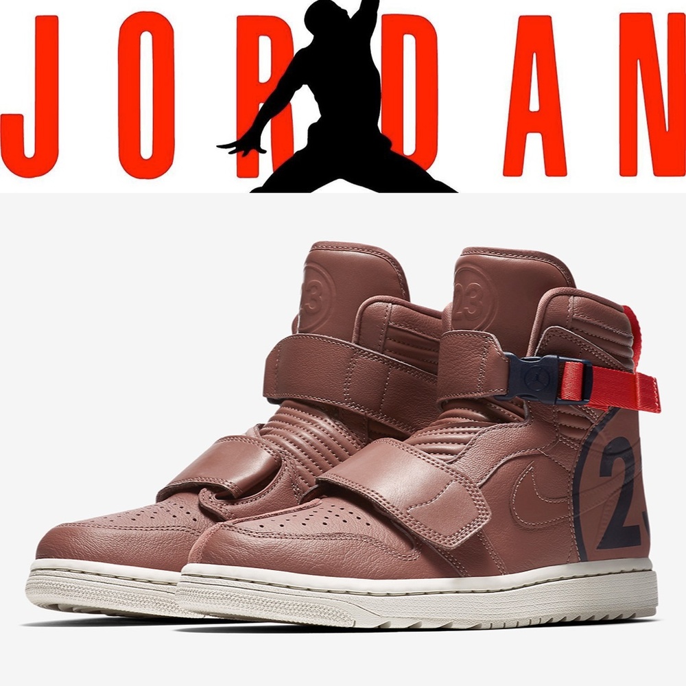 Mens Jordan 1 Moto Smokey Mauve Fashion Sneaker 9